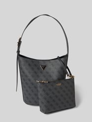 Handtasche mit Logo-Muster Modell 'MERIDIAN II' von GUESS - 35