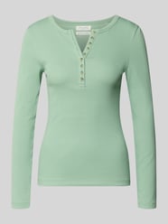 Slim Fit Longsleeve aus Baumwoll-Mix mit Henley-Ausschnitt von Christian Berg Woman - 11