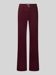 straight fit stoffen broek in 5-pocketmodel van Christian Berg Woman Bordeaux - 2
