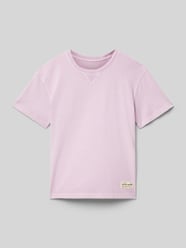 Oversized T-Shirt aus Baumwolle mit Rundhalsausschnitt von Tom Tailor Pink - 19