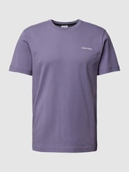 T-shirt met labelprint van CK Calvin Klein Paars - 17