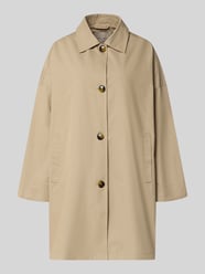 regular fit lange jas met platte kraag model 'Zofia' van FREE/QUENT Beige - 9