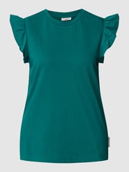 T-shirt met geribde ronde hals van Marc O'Polo Denim Groen - 33