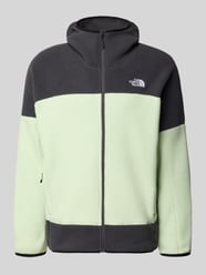 Kurtka z polaru z kapturem i wyhaftowanym logo od The North Face - 10