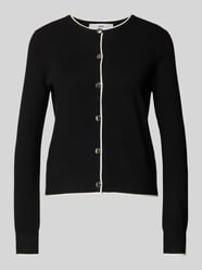 Cardigan mit durchgehender Knopfleiste Modell 'LUCCA' von Mango Schwarz - 18