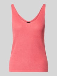 top z dzianiny o kroju regular fit z mieszanki wiskozy model 'NEWLEX' od VERO MODA - 32