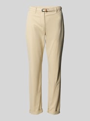 Slim Fit Chino mit Gürtel von Tom Tailor Beige - 5