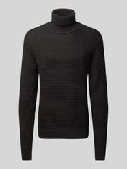 Rollkragenpullover mit Label-Detail Modell 'Karl' von Casual Friday Schwarz - 18