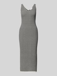 Midi-jurk met streepmotief van comma Casual Identity - 3