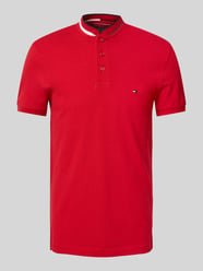 Slim Fit Poloshirt mit Stehkragen Modell 'MAO' von Tommy Hilfiger - 30