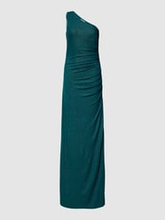 Abendkleid mit One-Shoulder-Träger von Jake*s Cocktail Grün - 23