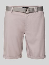 Slim Fit Chino-Shorts mit Gesäßtaschen von MCNEAL Beige - 12