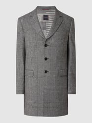 Wollen jas met glencheck  van Tommy Hilfiger Grijs / zwart - 4