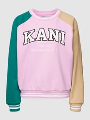 Sweatshirt mit Colour-Blocking-Design von KARL KANI Rosa - 7