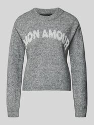 Sweter z dzianiny o kroju regular fit z dodatkiem wiskozy model ‘AMOREMIO’ od VERO MODA - 36