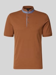 Koszulka polo o kroju regular fit ze stójką i wyhaftowanym logo od bugatti - 45