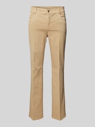 Regular Fit Jeans im 5-Pocket-Design Modell 'Zuri' von Gardeur Beige - 5