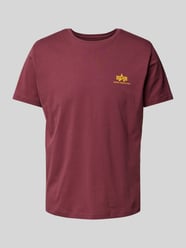 T-Shirt mit Label-Print von Alpha Industries Bordeaux - 45