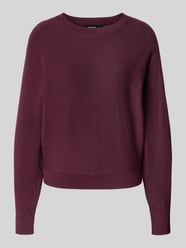 Relaxed Fit Strickpullover mit Viskose-Mix Modell 'HAPPYGLITTER' von Vero Moda Bordeaux - 39