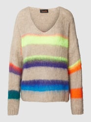 Strickpullover mit Kontraststreifen von miss goodlife Beige - 28