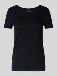 T-Shirt mit geripptem Rundhalsausschnitt von Christian Berg Woman - 32