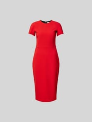 Midikleid mit Rundhalsausschnitt von Victoria Beckham Rot - 4