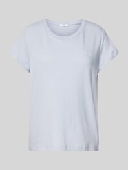 T-Shirt mit geripptem Rundhalsausschnitt Modell 'MEGAN' von Pepe Jeans - 4