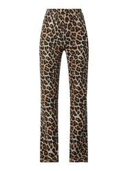 Flared comfortbroek met modal, model 'Pasa' van Noisy May Beige - 8