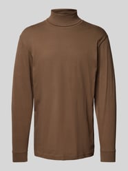 Longsleeve mit Rollkragen von RAGMAN Braun - 43