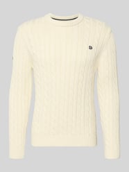 Sweter o kroju slim fit w dzianinowym wyglądzie od Superdry - 12