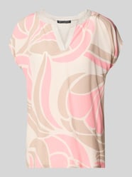 T-shirt met V-hals van Betty Barclay Fuchsia - 32