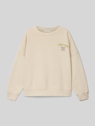 Oversized Sweatshirt mit Motiv-Print Modell 'Portuset' von MANGO Beige - 17
