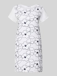 mini-jurk van linnenmix in all-over look model 'No44vaa' van ZABAIONE - 32