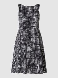 Cocktailkleid mit Allover-Muster  von Vera Mont Blau / Türkis - 4
