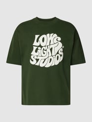 T-shirt met labeldetails van Low Lights Studios Groen - 5
