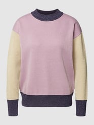 Sweatshirt mit Effektgarn Modell 'Fangal' von BOSS Rosa - 42