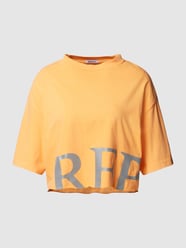 T-Shirt mit Label-Print von Replay Orange - 40