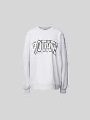 Oversized Sweatshirt mit Label-Stitching von ROTATE Grau - 15