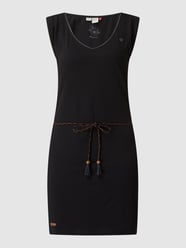 Jurk van jersey, model 'Slavka' van Ragwear Grijs / zwart - 12