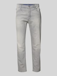 Jeansy o kroju tapered straight fit z mieszanka bawełny model 'BRODY' od HUGO Blue - 4