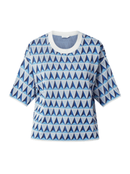 Pullover mit kurzen Ärmeln  von Seidensticker Blau / Türkis - 9