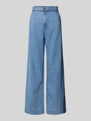 Wide Leg Jeans mit Gürtel Modell 'LEA' von Mango Blau - 1