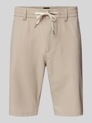 Szorty chinosy o kroju tapered fit z fakturowanym wzorem od BOSS Orange - 37