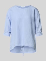 linnen blouse met trekkoord en ronde hals van Fynch-Hatton - 44