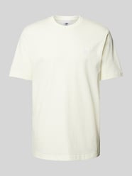 T-Shirt mit Label-Stitching von adidas Originals Beige - 6