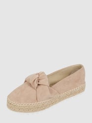 Espadryle z imitacji skóry welurowej  od BULLBOXER Beżowy - 18