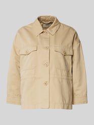 Jacke aus Baumwoll-Leinen-Mix mit Brusttaschen von Weekend Max Mara Beige - 1