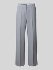 Wide Fit Stoffhose mit Viskose-Anteil und Bügelfalten von comma - 26