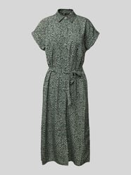 Fließendes Hemdblusenkleid mit Allover-Muster Modell 'Hannover' von Only - 34