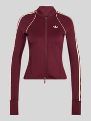 Slim Fit Trainingsjacke mit Logo-Detail von adidas Training Bordeaux - 28